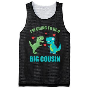 I'm Going To Be A Big Cousin Dinosaur Lovers Mesh Reversible Basketball Jersey Tank