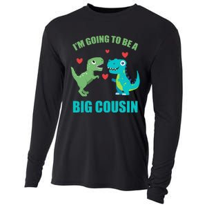 I'm Going To Be A Big Cousin Dinosaur Lovers Cooling Performance Long Sleeve Crew