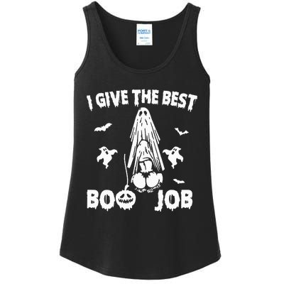 I Give The Best Boo Job Funny Joke Halloween Inappropriate Ladies Essential Tank