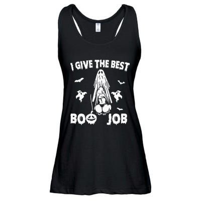 I Give The Best Boo Job Funny Joke Halloween Inappropriate Ladies Essential Flowy Tank