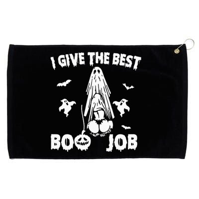 I Give The Best Boo Job Funny Joke Halloween Inappropriate Grommeted Golf Towel