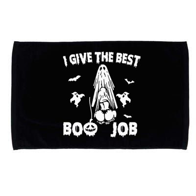 I Give The Best Boo Job Funny Joke Halloween Inappropriate Microfiber Hand Towel