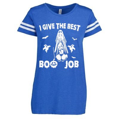 I Give The Best Boo Job Funny Joke Halloween Inappropriate Enza Ladies Jersey Football T-Shirt