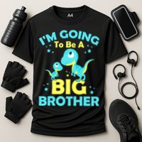 I'm Going To Be A Big Brother Cute Dinosaur Cooling Performance Crew T-Shirt