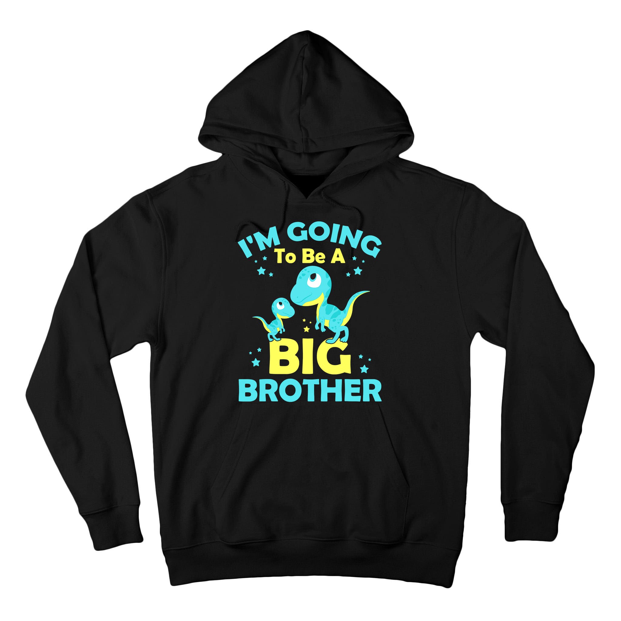 I'm Going To Be A Big Brother Cute Dinosaur Tall Hoodie