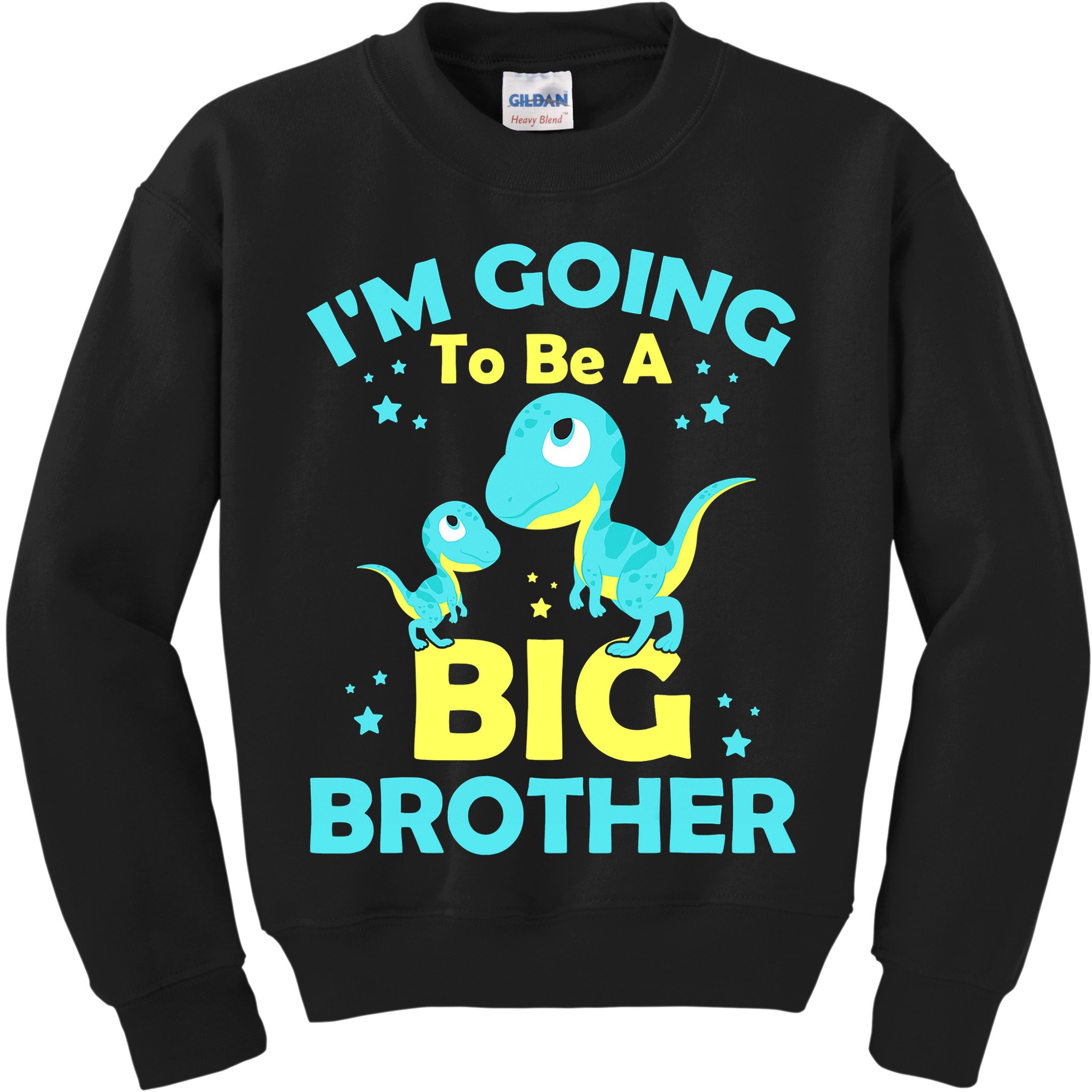 I'm Going To Be A Big Brother Cute Dinosaur Kids Sweatshirt
