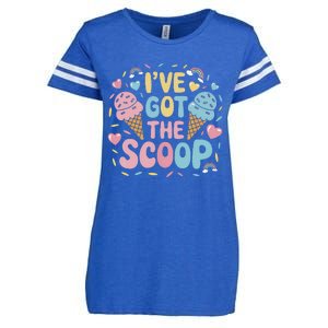 IVe Got The Scoop Ice Cream Pun For Ice Cream Lovers Enza Ladies Jersey Football T-Shirt