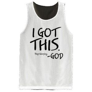 I Got This Stop Worrying God Mesh Reversible Basketball Jersey Tank