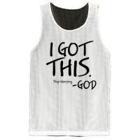 I Got This Stop Worrying God Mesh Reversible Basketball Jersey Tank