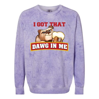 I Got That Dawg In Me Root Beer Dawg Colorblast Crewneck Sweatshirt