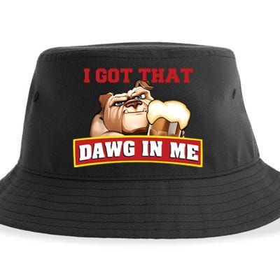 I Got That Dawg In Me Root Beer Dawg Sustainable Bucket Hat