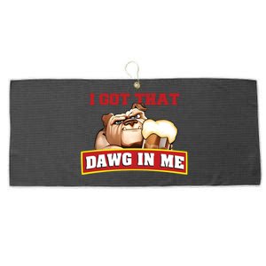 I Got That Dawg In Me Root Beer Dawg Large Microfiber Waffle Golf Towel