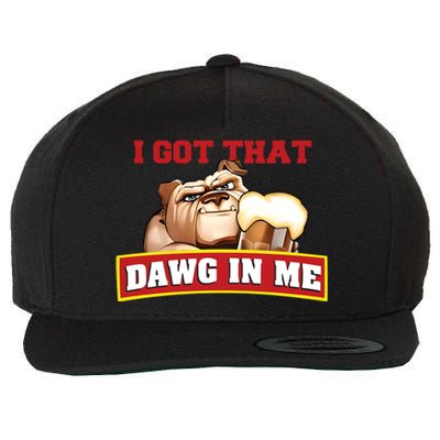 I Got That Dawg In Me Root Beer Dawg Wool Snapback Cap