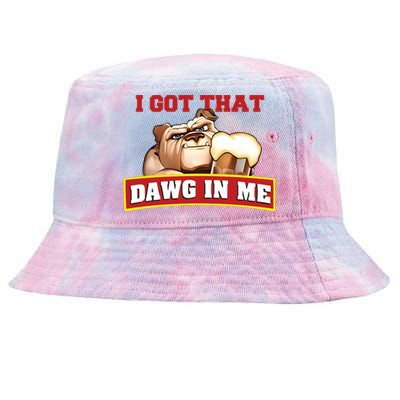 I Got That Dawg In Me Root Beer Dawg Tie-Dyed Bucket Hat