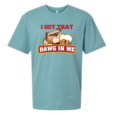 I Got That Dawg In Me Root Beer Dawg Sueded Cloud Jersey T-Shirt