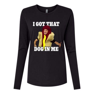 I Got That Dog In Me Hot Dog Costume In Me Womens Cotton Relaxed Long Sleeve T-Shirt