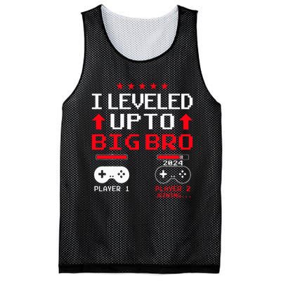 IM Going To Be A Big Brother 2024 I Leveled Up To Big Bro Mesh Reversible Basketball Jersey Tank