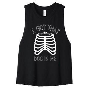 I Got That Dog In Me Women's Racerback Cropped Tank