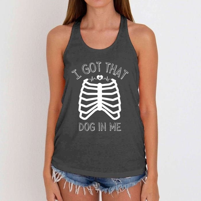 I Got That Dog In Me Women's Knotted Racerback Tank