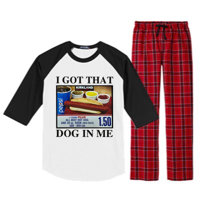 I Got That Dog In Me Costco Hot Dog Raglan Sleeve Pajama Set