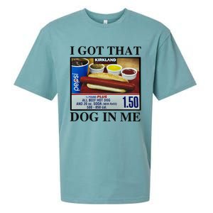 I Got That Dog In Me Costco Hot Dog Sueded Cloud Jersey T-Shirt