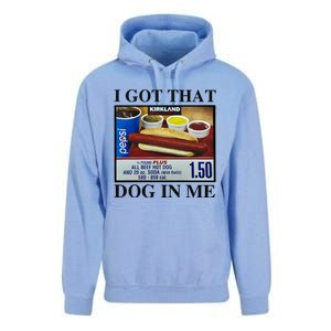 I Got That Dog In Me Costco Hot Dog Unisex Surf Hoodie