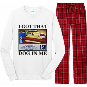 I Got That Dog In Me Costco Hot Dog Long Sleeve Pajama Set