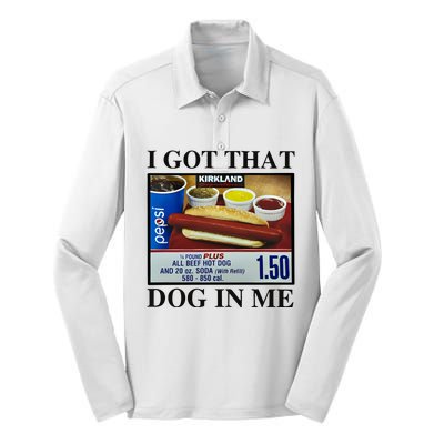 I Got That Dog In Me Costco Hot Dog Silk Touch Performance Long Sleeve Polo