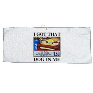 I Got That Dog In Me Costco Hot Dog Large Microfiber Waffle Golf Towel