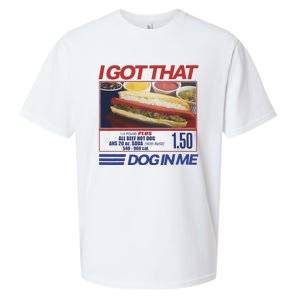 I Got That Dog In Me Funny Hotdog Combo Sueded Cloud Jersey T-Shirt