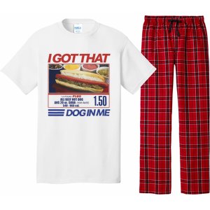 I Got That Dog In Me Funny Hotdog Combo Pajama Set