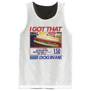 I Got That Dog In Me Funny Hotdog Combo Mesh Reversible Basketball Jersey Tank