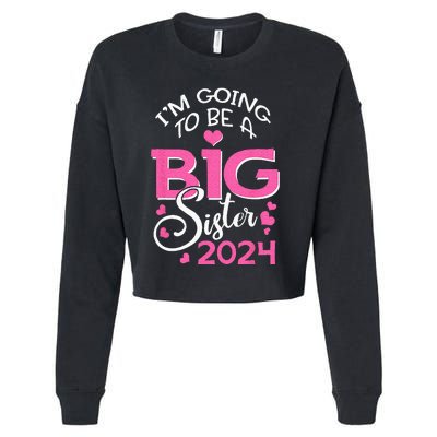 Im Going To Be A Big Sister 2024 Pregnancy Announcement Cropped Pullover Crew