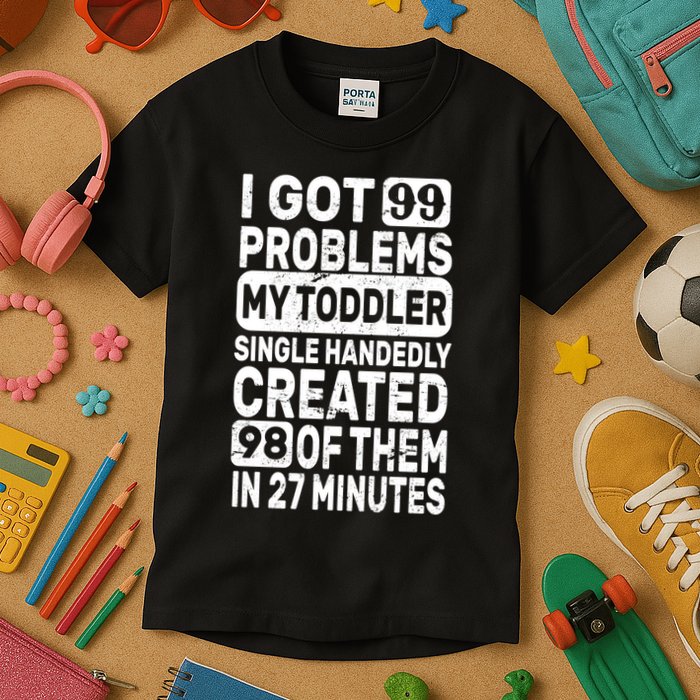 I Got 99 Problems My Toddler Created 98 Of Them Kids T-Shirt
