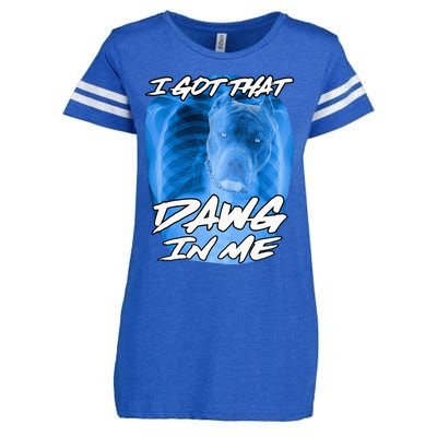 I Got That Dawg In Me Xray Pitbull Ironic Meme Viral Quote Enza Ladies Jersey Football T-Shirt