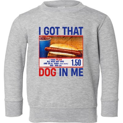 I Got That Dog In Me Funny Hotdogs Combo 4th Of July Dad Mom Toddler Sweatshirt