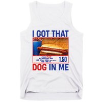 I Got That Dog In Me Funny Hotdogs Combo 4th Of July Dad Mom Tank Top