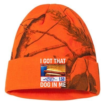 I Got That Dog In Me Funny Hotdogs Combo 4th Of July Dad Mom Kati Licensed 12" Camo Beanie