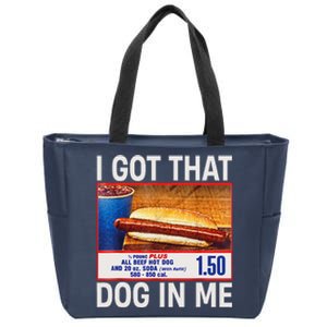 I Got That Dog In Me Funny Hotdogs Combo 4th Of July Dad Mom Zip Tote Bag