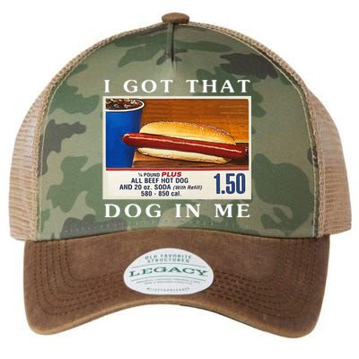 I Got That Dog In Me Funny Hot Dogs Combo Legacy Tie Dye Trucker Hat