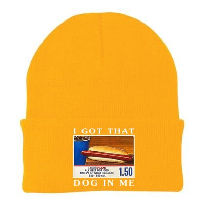 I Got That Dog In Me Funny Hot Dogs Combo Knit Cap Winter Beanie