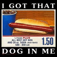 I Got That Dog In Me Funny Hot Dogs Combo USA-Made Doggie Bandana