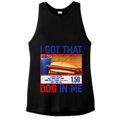 I Got That Dog In Me Funny Hotdogs Combo 4th Of July Dad Mom Ladies PosiCharge Tri-Blend Wicking Tank