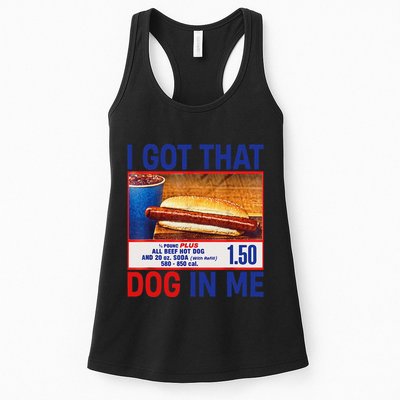 I Got That Dog In Me Funny Hotdogs Combo 4th Of July Dad Mom Womens Tank Top