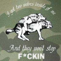 I Got Two Wolves Inside Of Me And They Won’t Stop Fckin Legacy Tie Dye Trucker Hat