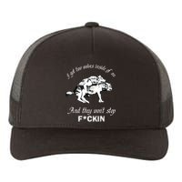 I Got Two Wolves Inside Of Me And They Won’t Stop Fckin Yupoong Adult 5-Panel Trucker Hat