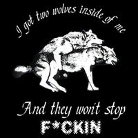 I Got Two Wolves Inside Of Me And They Won’t Stop Fckin 7-Panel Snapback Hat