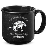 I Got Two Wolves Inside Of Me And They Won’t Stop Fckin 15oz Campfire Ceramic Mug