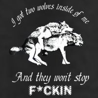 I Got Two Wolves Inside Of Me And They Won’t Stop Fckin Golf Towel