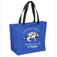 I Got Two Wolves Inside Of Me And They Won’t Stop Fckin Zip Tote Bag